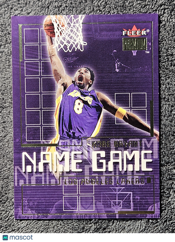 2000 Fleer Premium Name Game #13 Kobe Bryant