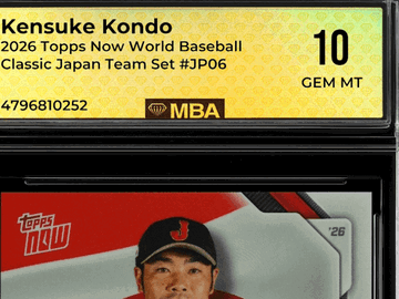 2026 Topps Now World Baseball Classic Kensuke Kondo #JP06 Japan Team Set MBA 10