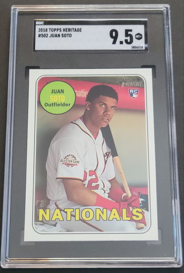 2018 Topps Heritage Juan Soto SGC 9.5