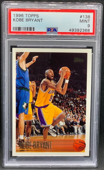 Kobe Bryant 1996 Topps #138 Rookie PSA 9