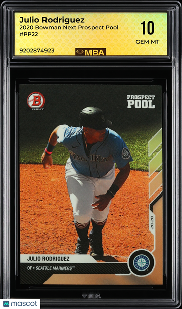 2020 Bowman Next Prospect Pool Julio Rodriguez #PP22 MBA 10