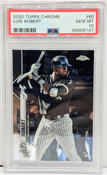 2020 Topps Chrome Luis Robert PSA 10