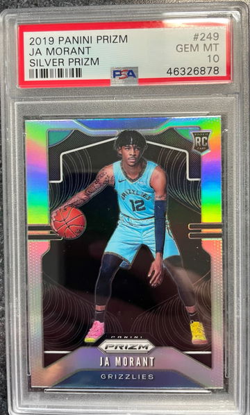 2019 Prizm Ja Morant Silver Prizm PSA 10 Gem Mint