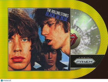 Black And Blue 2025 Prizm Rolling Stones True GOLD Prizm Die-Cut 5/10 #15