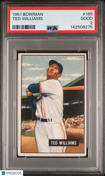 1951 Bowman Ted Williams #165 PSA 2