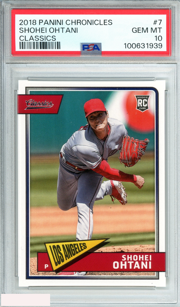 2018 PANINI CHRONICLES CLASSICS SHOHEI OHTANI #7 CLASSICS ROOKIE PSA 10 GEM MT
