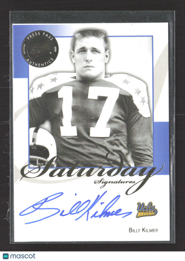 2008 Press Pass Legends Saturday Signatures Billy Kilmer #SS-BK Auto