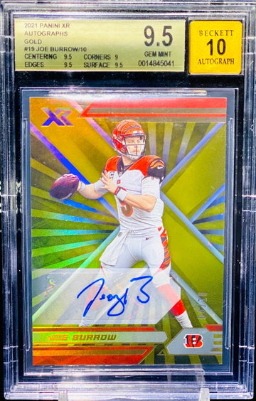 Joe Burrow RC BGS 9.5 GOLD /10 POP 1 Panini XR Rookie