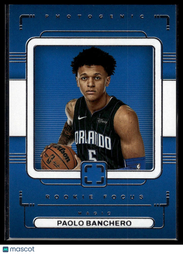 2022-23 Panini PhotoGenic Paolo Banchero #5 Rookie Focus