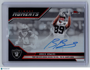 2025 Topps Finest Finest Moments Brock Bowers #FMA-BB