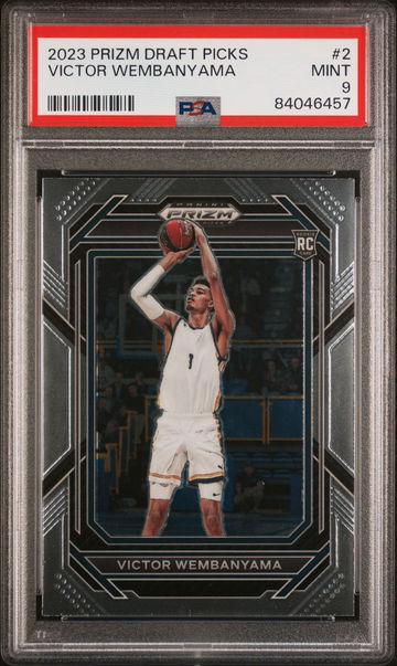 2023 PANINI VICTOR WEMBANYAMA PRIZM DRAFT PICKS #2 PSA 9