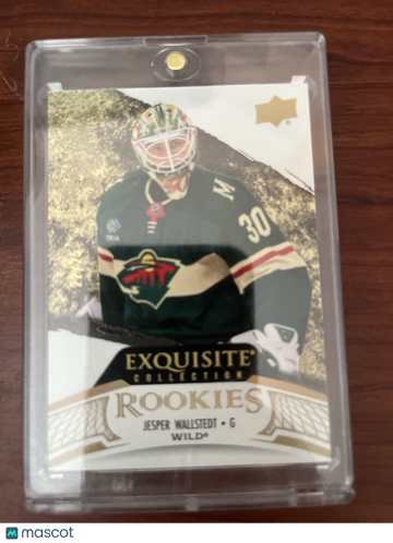 2024 UD Black Diamond Exquisite Collection Rookies Gold Jesper Wallstedt #R-JW Diamond