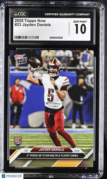 2025 Topps Now Jayden Daniels #23 CGC 10
