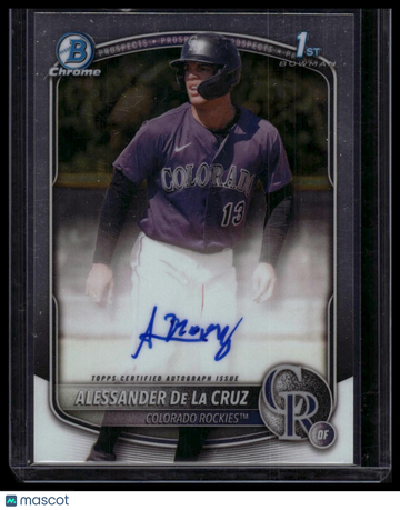 2025 Bowman Chrome Alessander De La Cruz #CPA-AD Prospect Autographs AU
