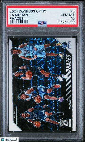 2024 Panini Donruss Optic Phazes Ja Morant #6 PSA 10