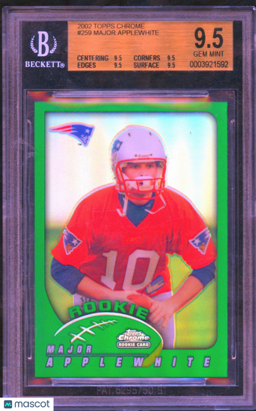 Major Applewhite 2002 Topps Chrome BGS 9.5