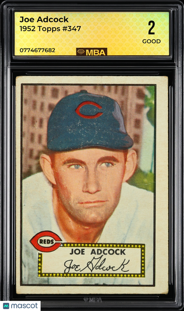 1952 Topps Joe Adcock #347 MBA 2