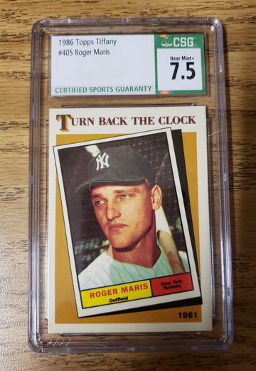 1986 topps tiffany roger maris