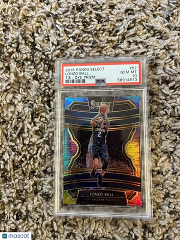 Lonzo Ball Tie-Dye Prizm PSA 10 /25 Pop. 3