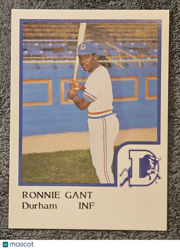 1986 ProCards Durham Bulls Ronnie Gant Atlanta Braves Rookie RC XRC