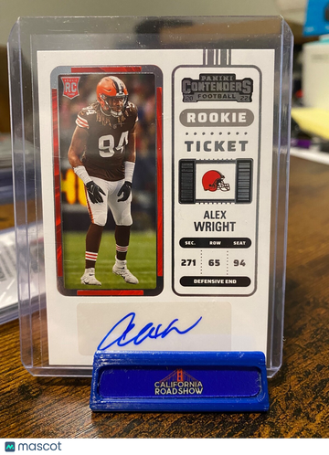 2022 Panini Contenders Alex Wright #184 Rookie Panini Authentic