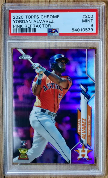 2020 Topps Chrome Yordan Alvarez Pink Refractor