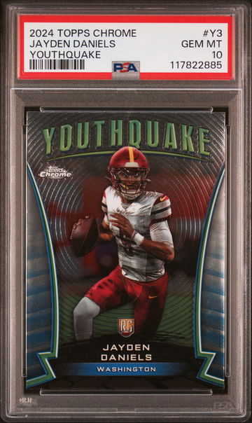 2024 Topps Chrome Youthquake Jayden Daniels #Y3 PSA 10