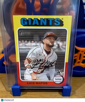 2024 Topps Heritage Mini Luis Matos #101b