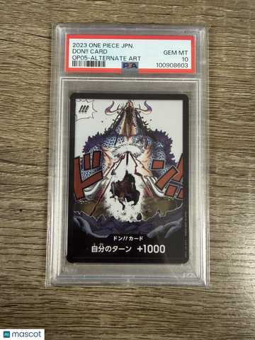 2023 One Piece Japanese Op05-Awakening Of The New Era Don!! Card Japanese Op05-Alternate Art PSA 10