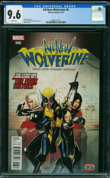 ALL-NEW WOLVERINE #6, CGC 9.6 NM+