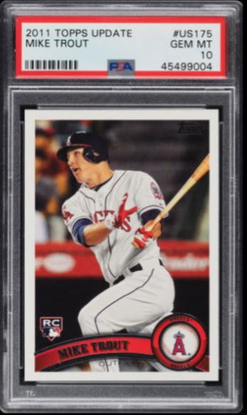 2011 Topps Update Mike Trout US175 PSA 10 - FLAWLESS!