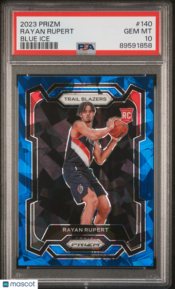 2023 Panini Prizm Rayan Rupert #140 Blue Ice PSA 10