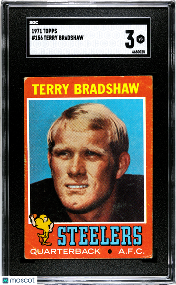 1971 Topps Terry Bradshaw #156 SGC 3