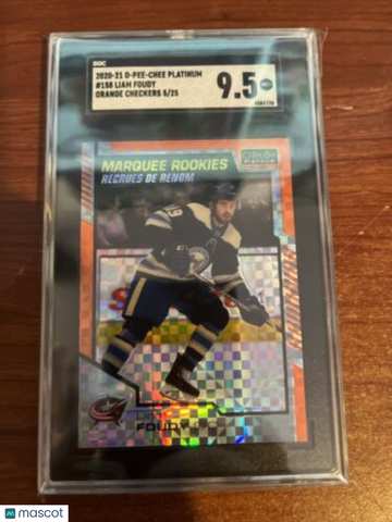 2020-21 O-Pee-Chee Platinum Liam Foudy Rookie SGC 9.5