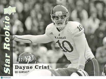 Dayne Crist 2013 Upper Deck Rookie Black & White Kansas Jayhawks
