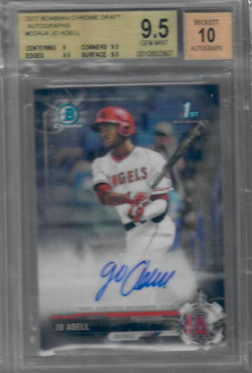 Jo Adell 2017 Bowman Chrome Base Auto 