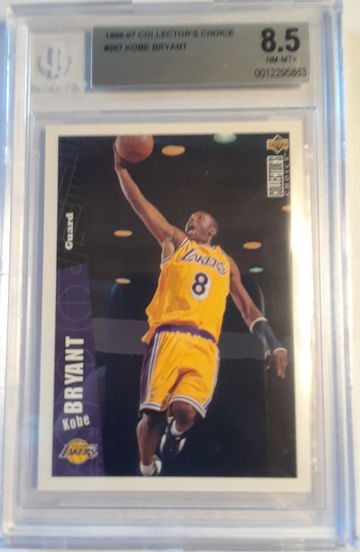 Kobe Bryant 1996-97 Upper Deck Collectors Choice Rookie Card BGS 8.5 NM-MT #267