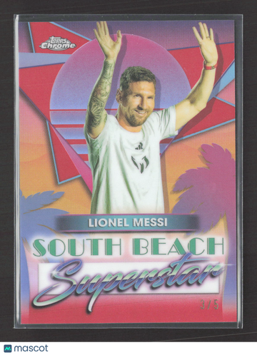 2024 Topps Chrome South Beach Superstar Lionel Messi #SB-1 /5