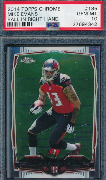 2014 Topps Chrome 185 Mike Evans RC PSA 10 GEM MT 4342