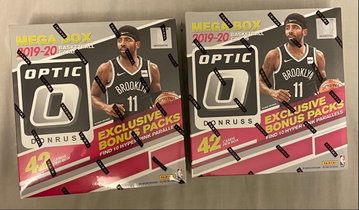 2X 2019-20 Donruss Optic Basketball Mega Boxes (Wal-Mart)