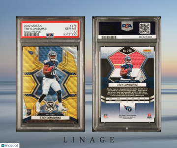 2022 Panini Mosaic Treylon Burks #279 Gold Wave PSA 10