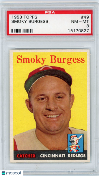 1958 Topps Smoky Burgess #49 PSA 8