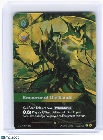 Spiritforged Azir - Emperor of the Sands (Overnumbered) Foil Showcase #247/221
