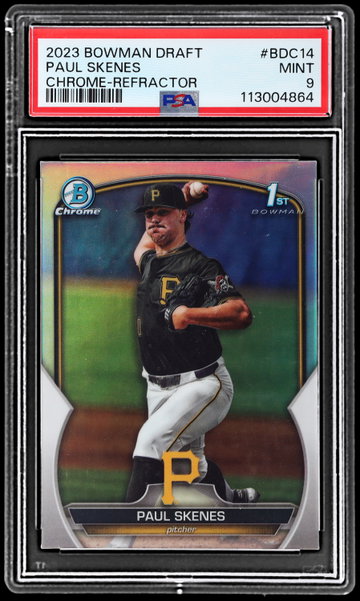 2023 Bowman Draft Paul Skenes Chrome Refractor PSA 9