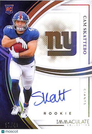 2025 Panini Immaculate Collection Cam Skattebo #IRSS-CKO /49 Auto RC