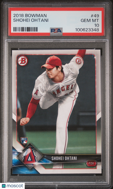 2018 Bowman Shohei Ohtani PSA 10