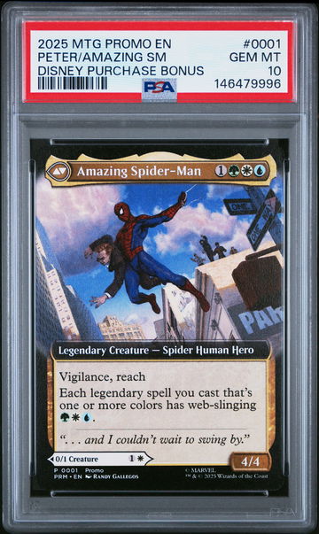 2025 MAGIC THE GATHERING AMAZING SPIDERMAN DISNEY NYCC PROMO #0001 PSA 10
