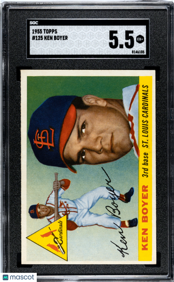 1955 Topps Ken Boyer #125 SGC 5.5