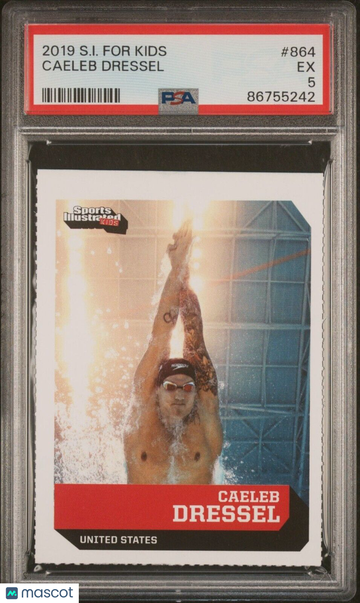 2019 SI for Kids CAELEB DRESSEL PSA 5 EX Rookie Card #864