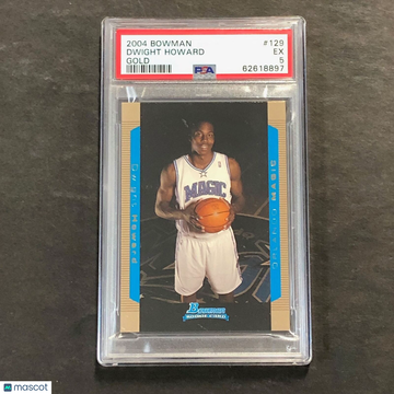 2004 Bowman Dwight Howard #129 Gold PSA 5